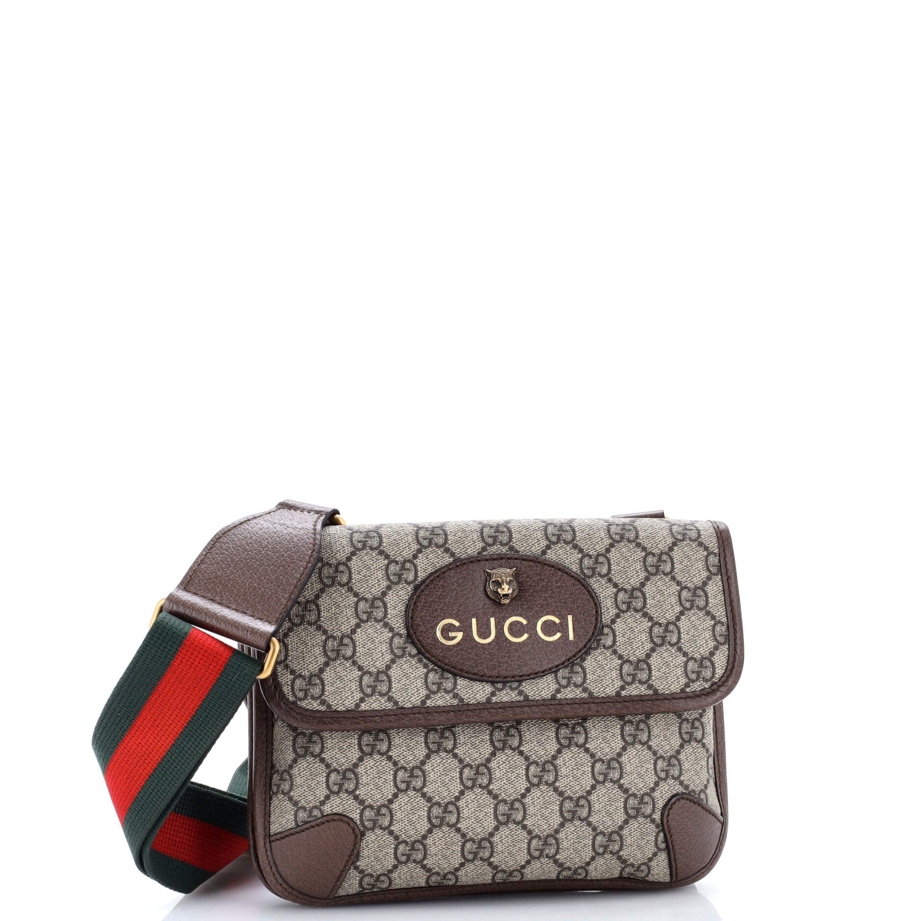 Neo Vintage Flap Messenger GG Coated Canvas Small
