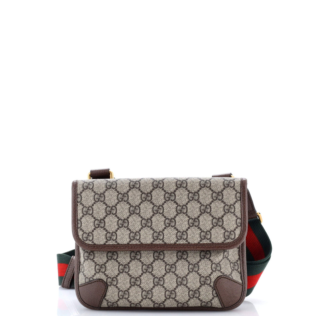 Neo Vintage Flap Messenger GG Coated Canvas Small