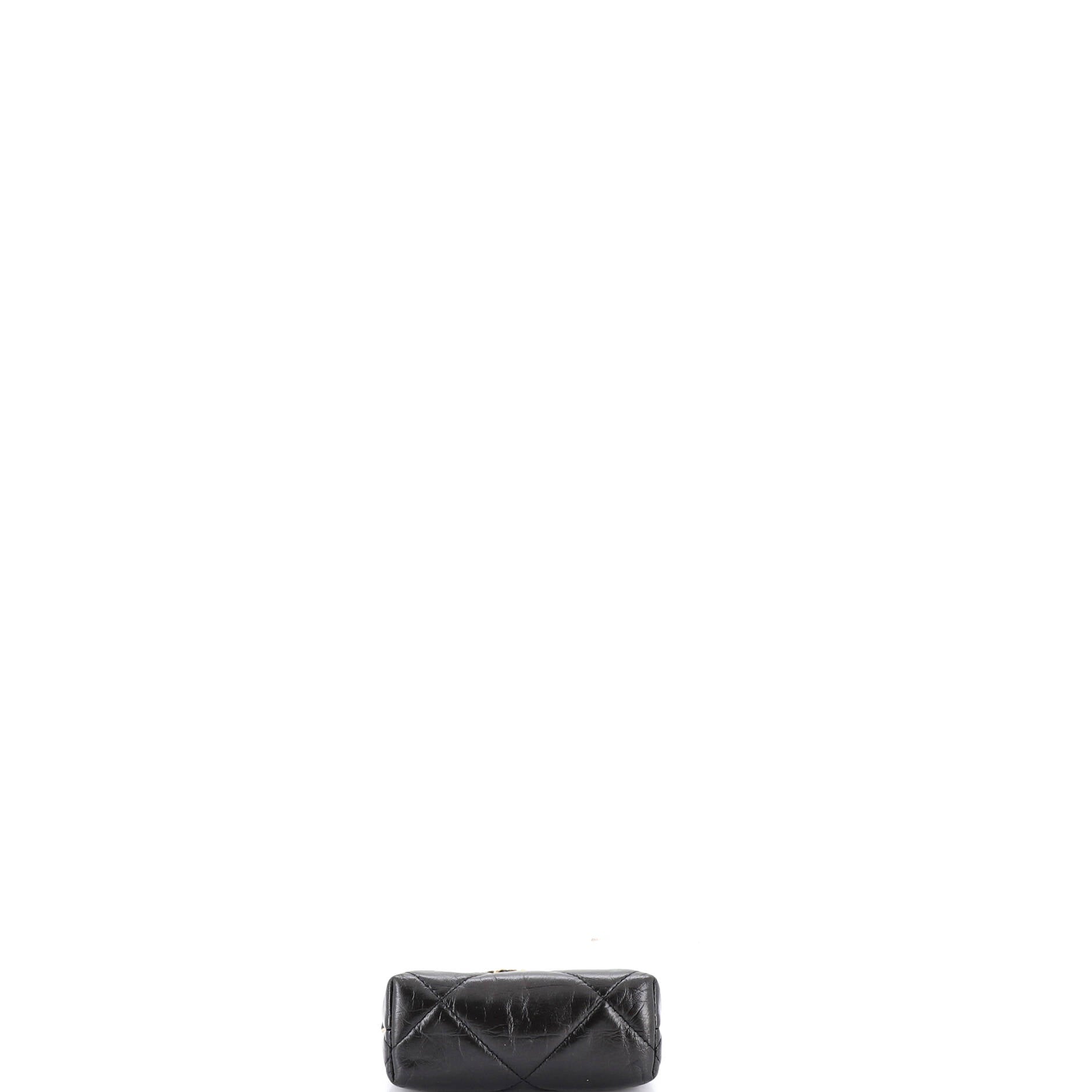 CC Kisslock Frame Clutch with Chain Quilted Lambskin Mini