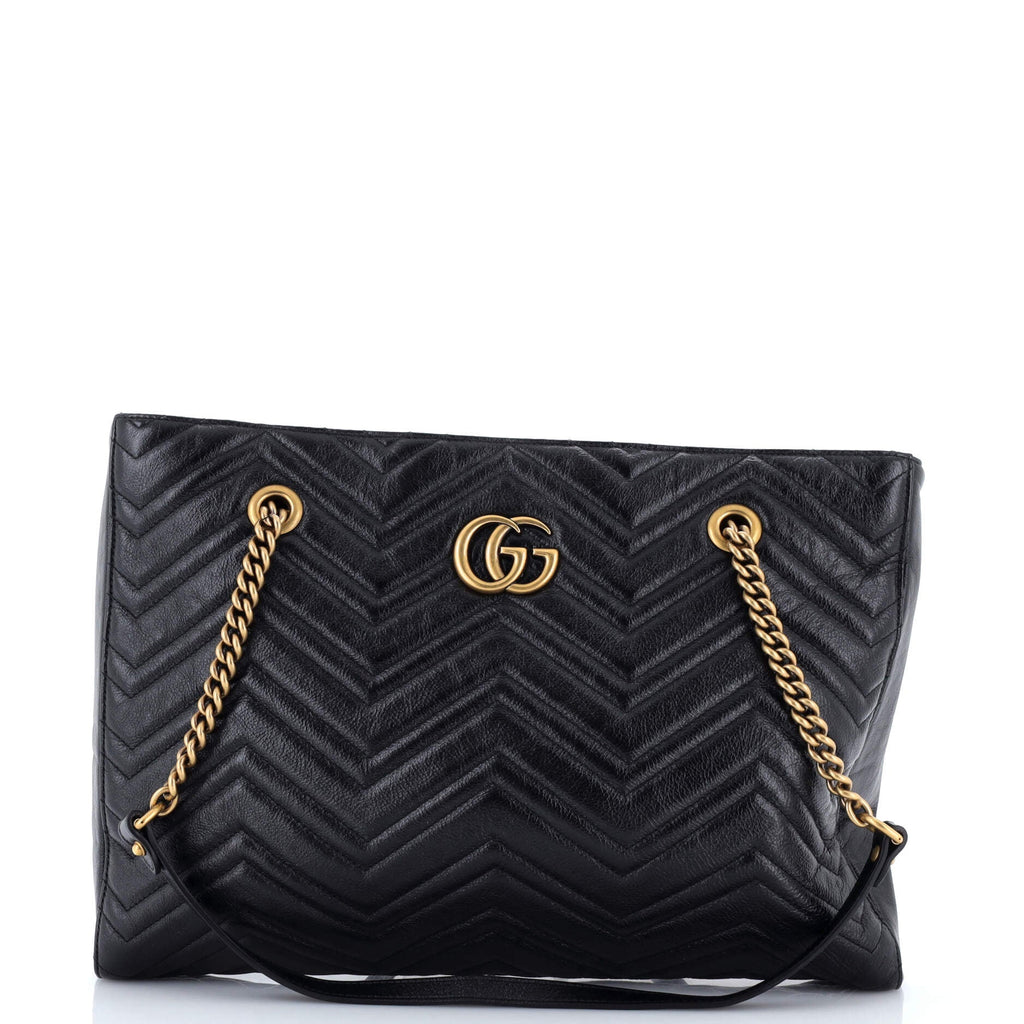 GG Marmont Zip Tote Matelasse Leather Medium