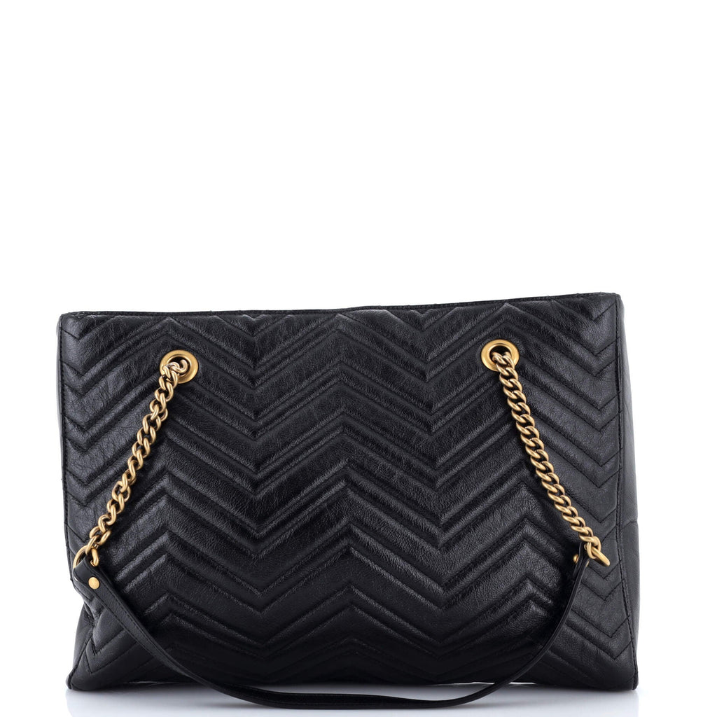 GG Marmont Zip Tote Matelasse Leather Medium