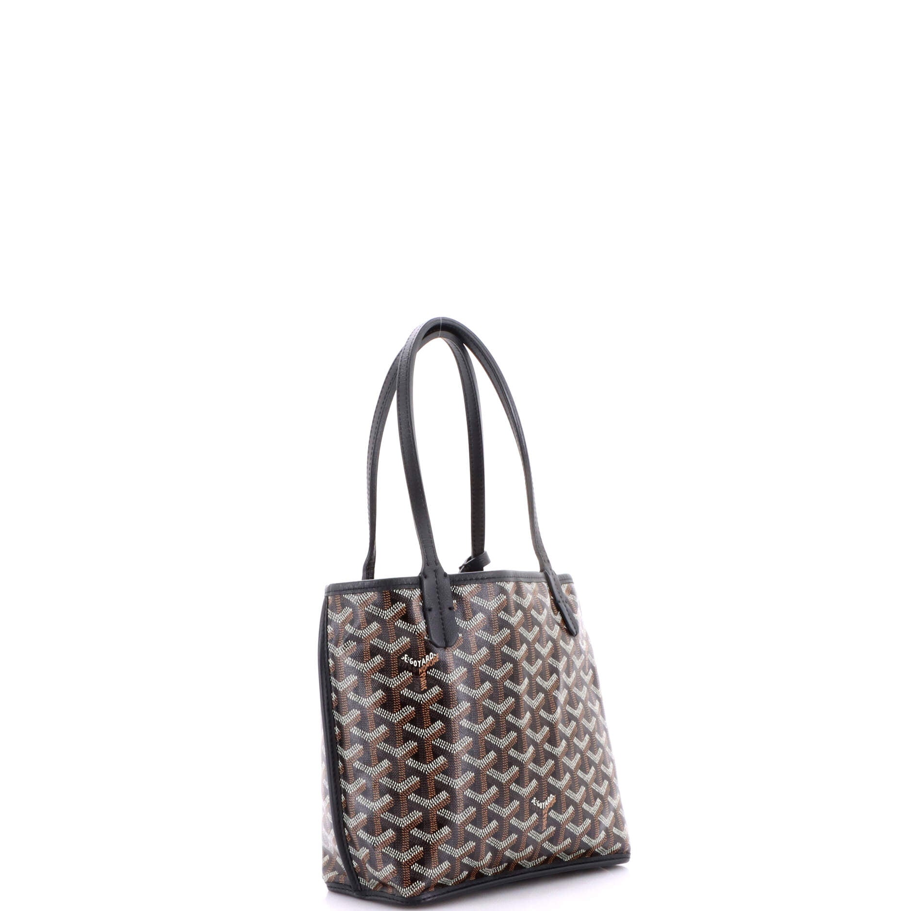 Anjou Reversible Tote Coated Canvas Mini