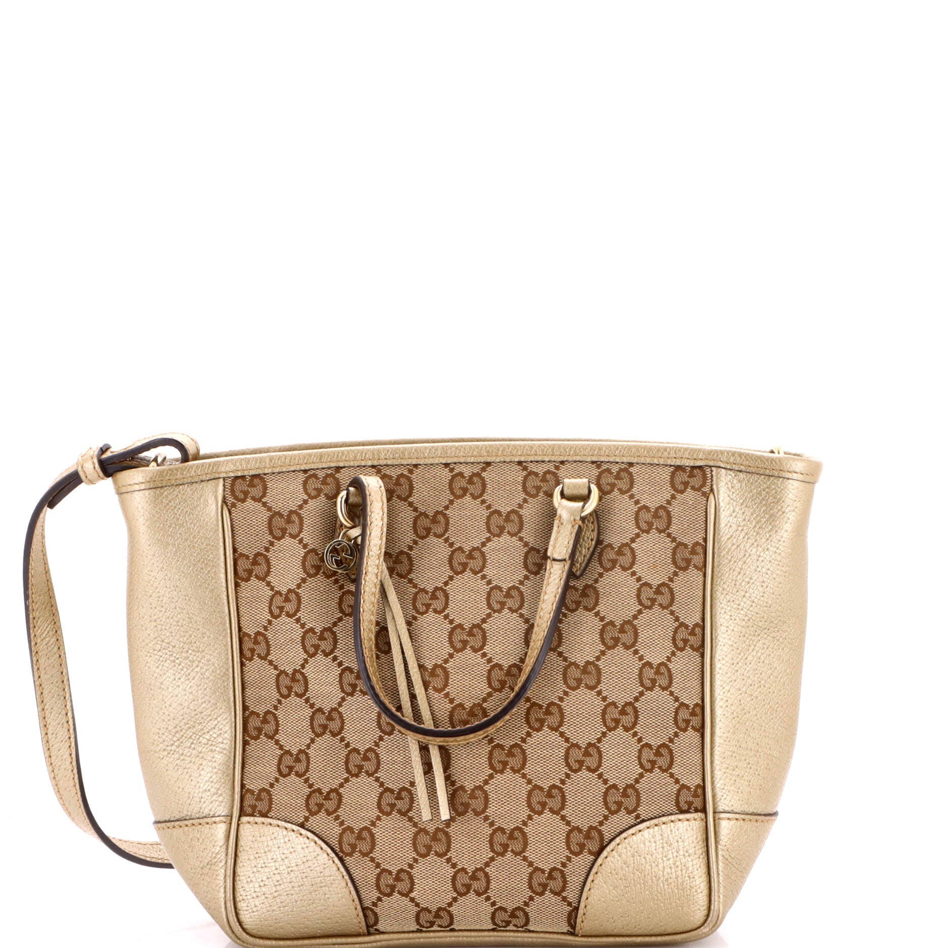 Bree Convertible Tote GG Canvas with Leather Small