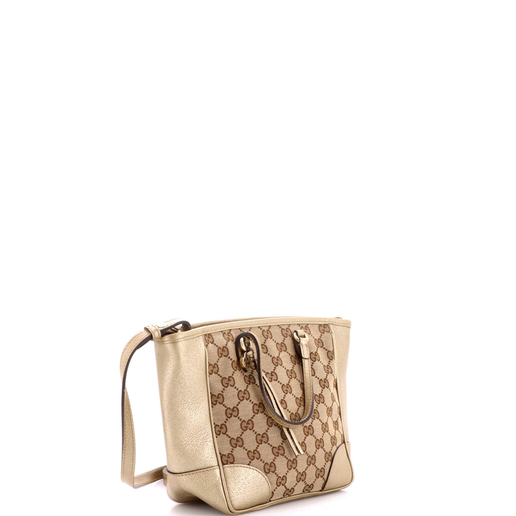 Bree Convertible Tote GG Canvas with Leather Small