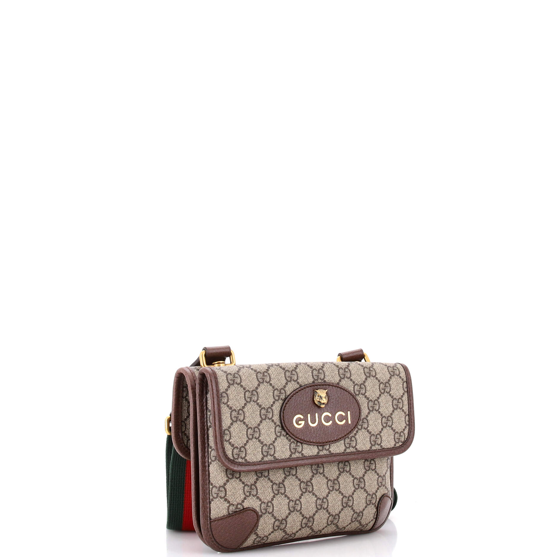 Neo Vintage Flap Messenger GG Coated Canvas Small