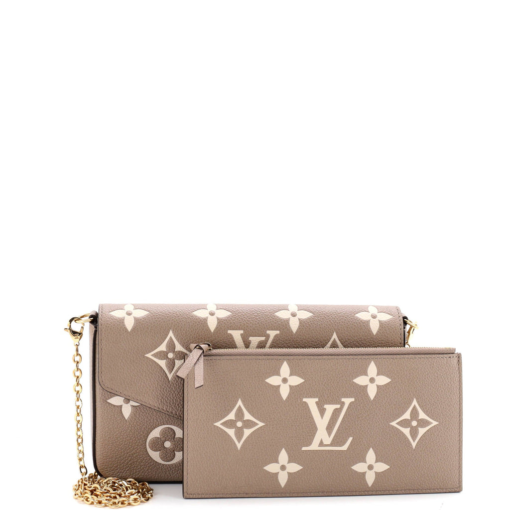 Felicie Pochette Bicolor Monogram Empreinte Giant