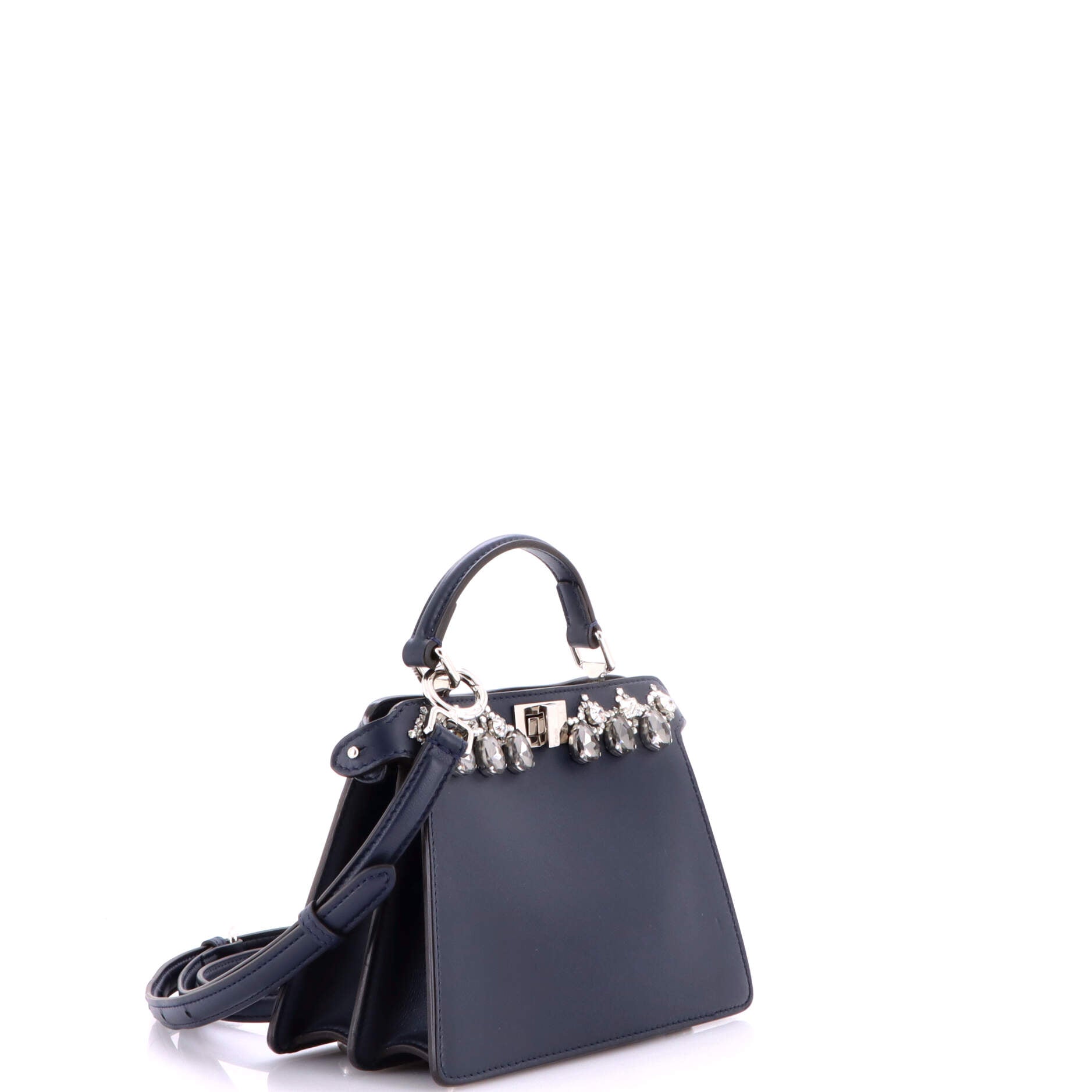 Peekaboo ISeeU Bag Crystal Embellished Leather Petite