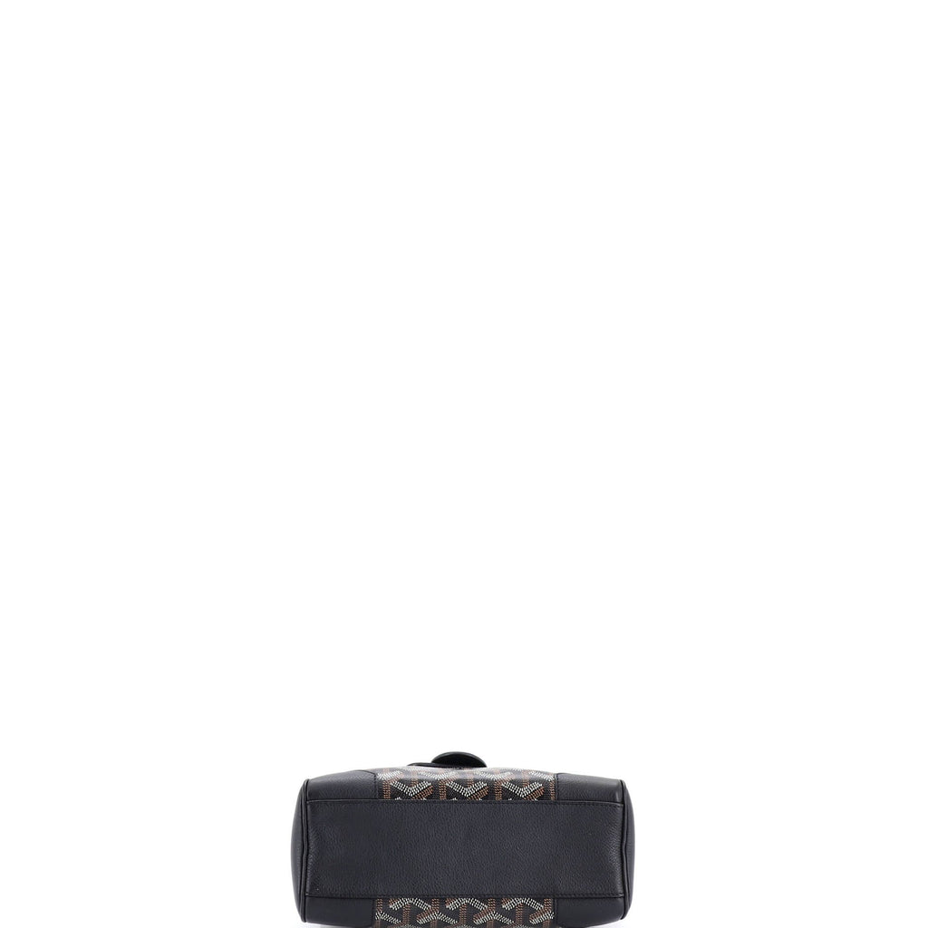 Saigon Top Handle Bag Coated Canvas with Leather Mini