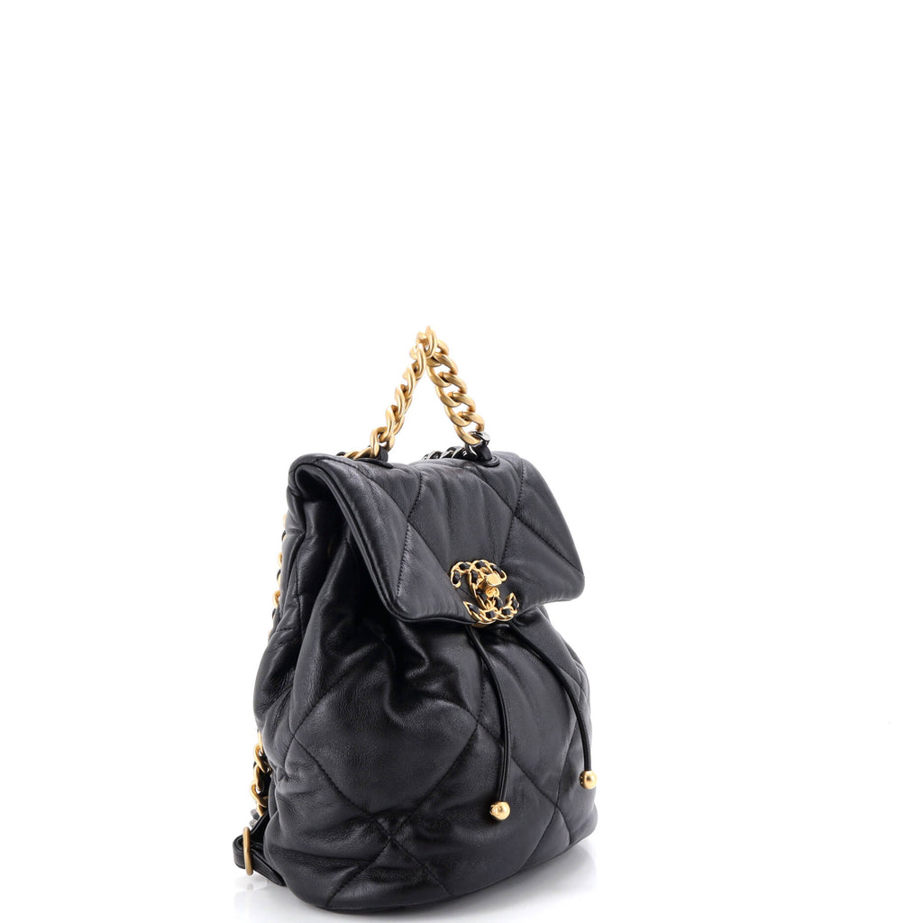 19 Flap Backpack Quilted Lambskin