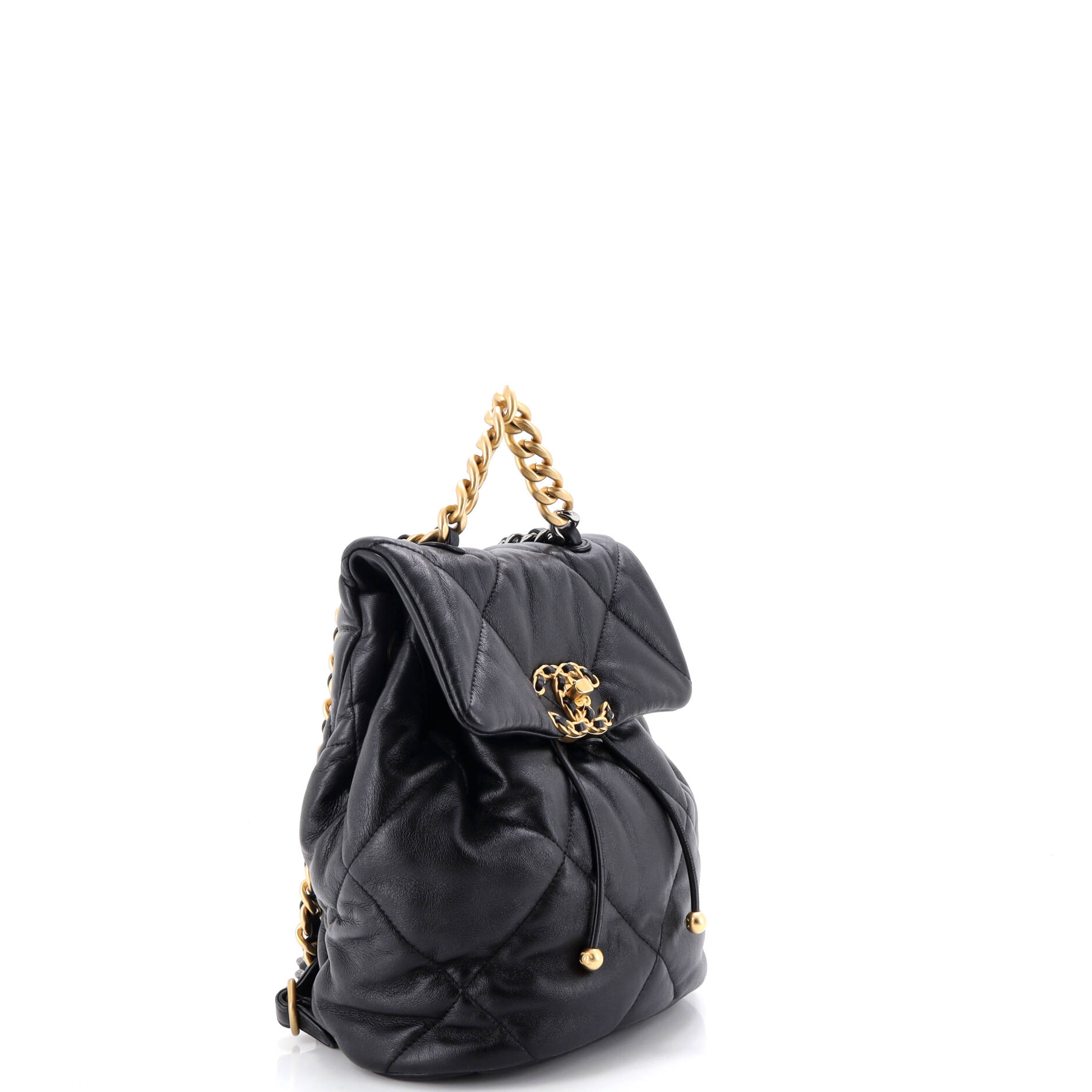 19 Flap Backpack Quilted Lambskin
