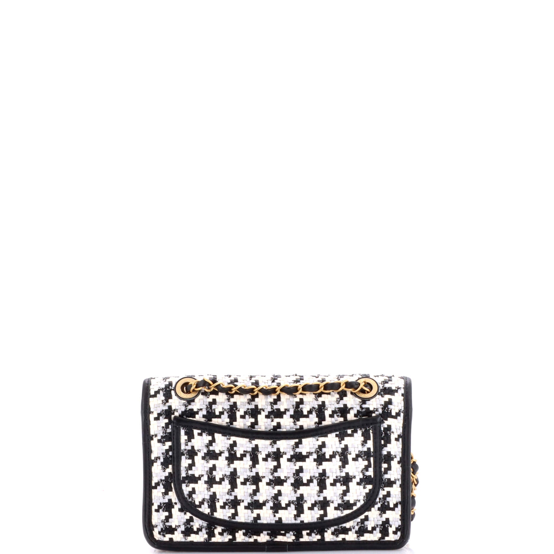 Classic Single Flap Bag Woven Lambskin and Viscose Small