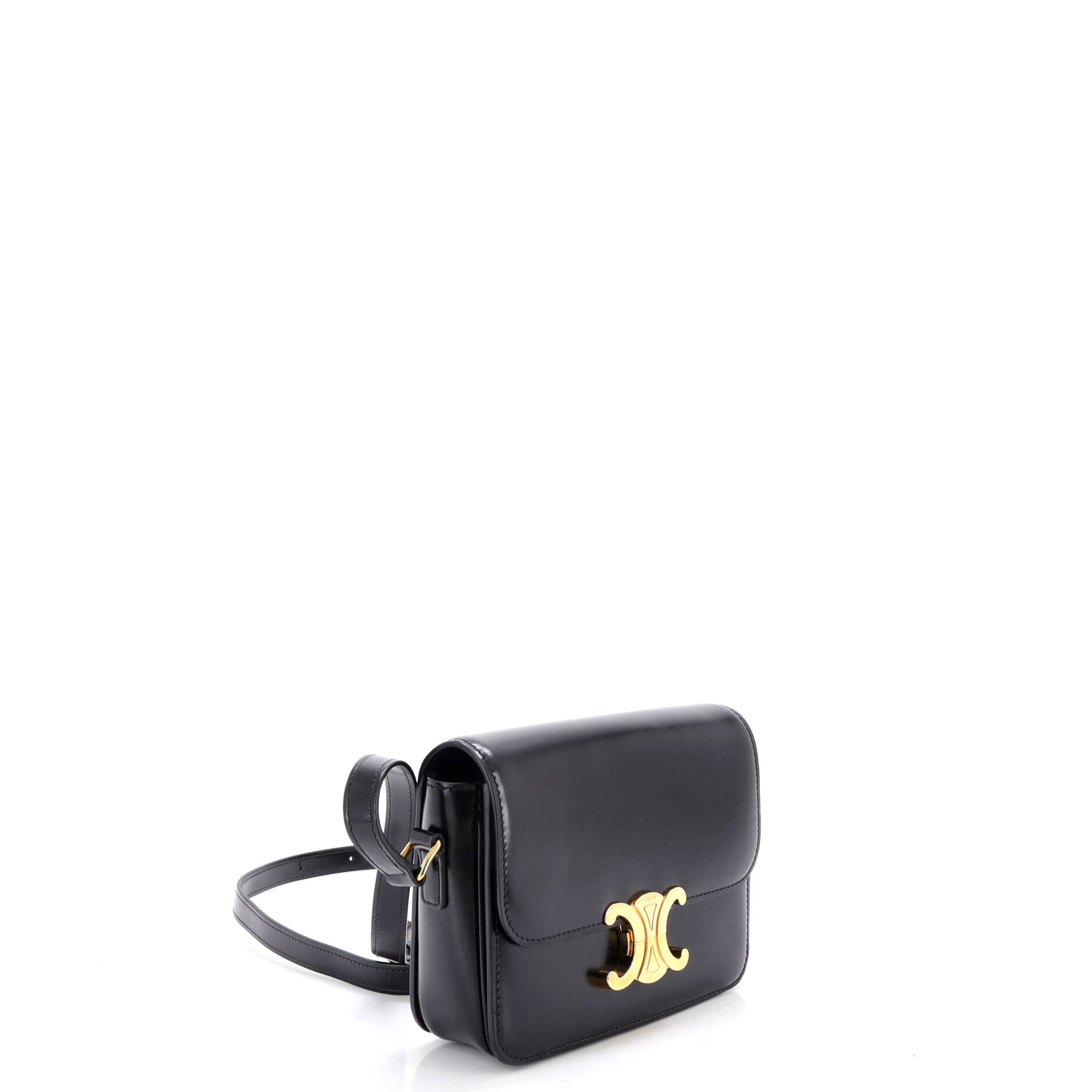 Triomphe Shoulder Bag Smooth Calfskin Teen