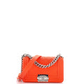 Boy Flap Bag Quilted Caviar Small