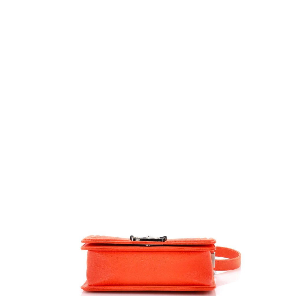Boy Flap Bag Quilted Caviar Small