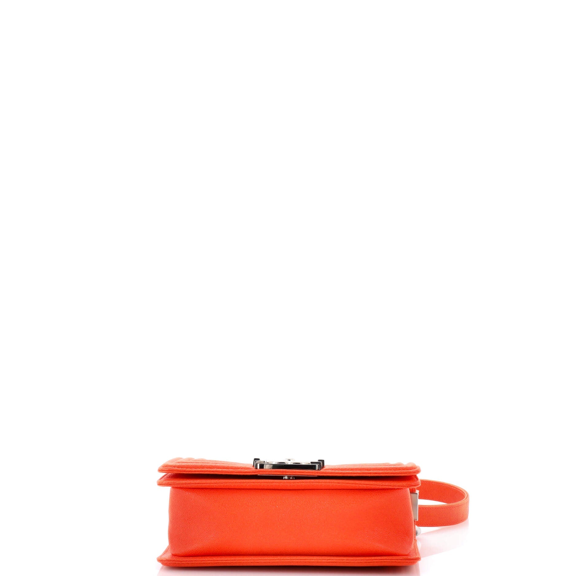 Boy Flap Bag Quilted Caviar Small