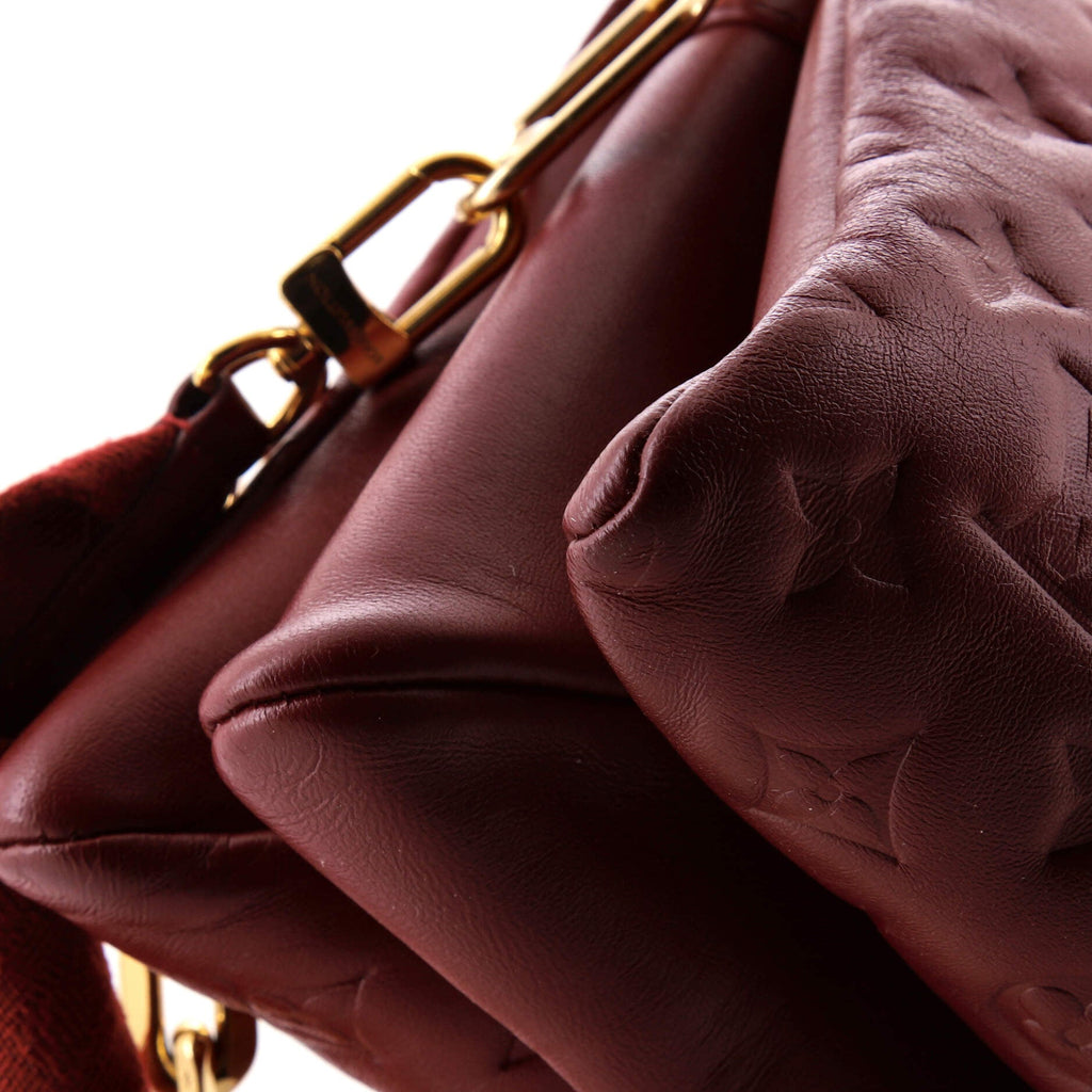 Coussin Bag Monogram Embossed Lambskin PM