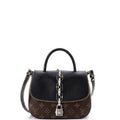 Chain It Handbag Monogram Canvas with Leather PM