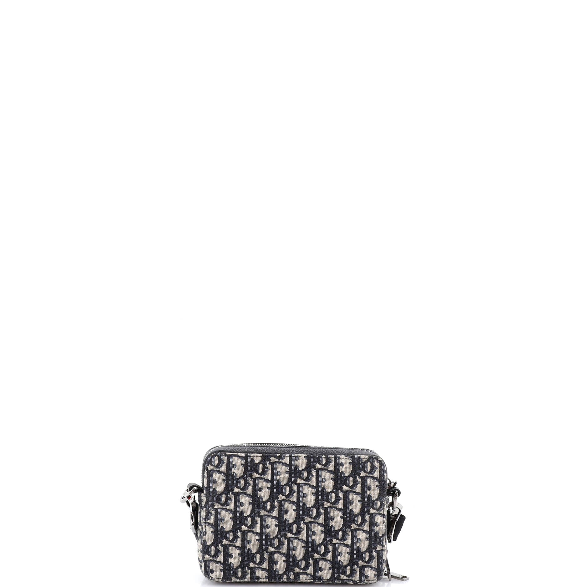 Double Zip Crossbody Pouch Oblique Canvas