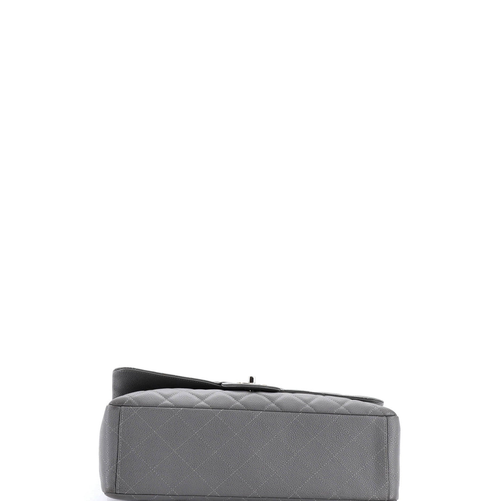 Classic Single Flap Bag Quilted Caviar Maxi