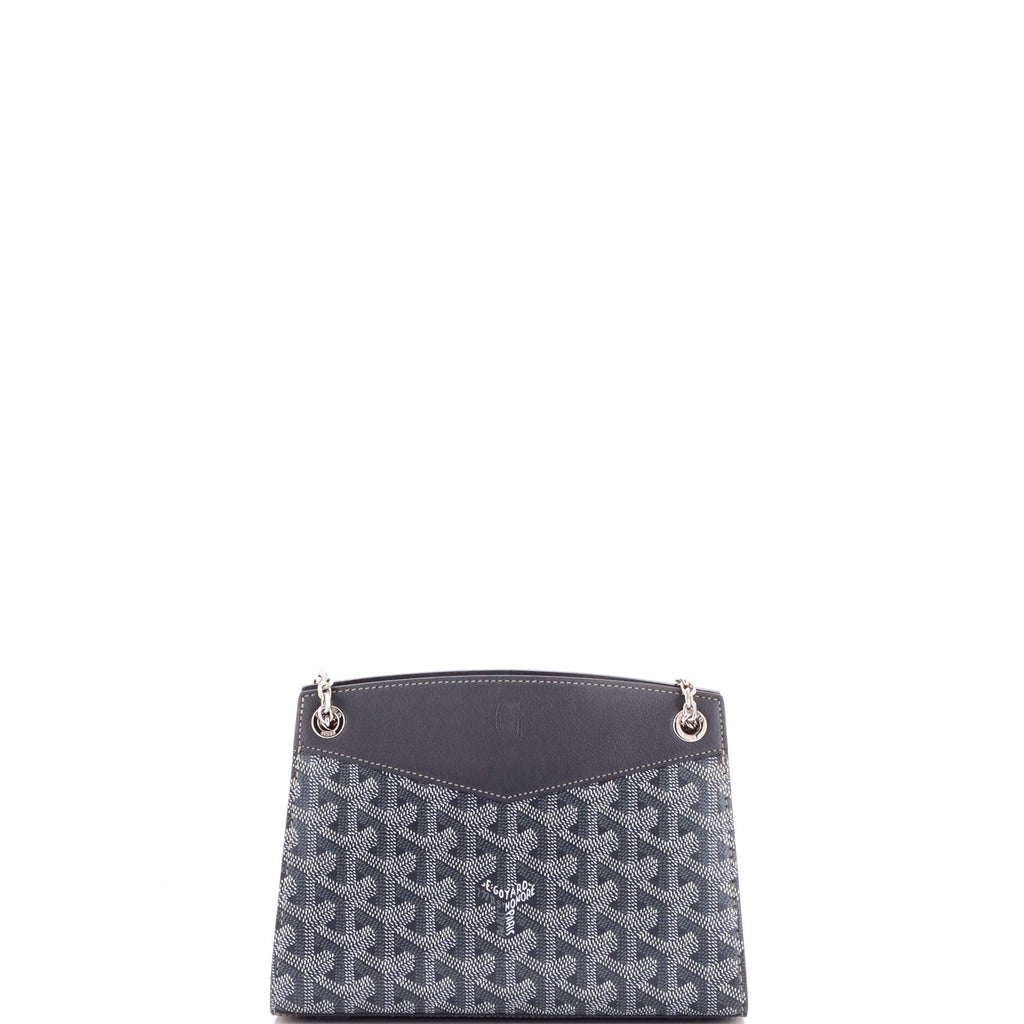 Structured Rouette Chain Shoulder Bag Coated Canvas Mini
