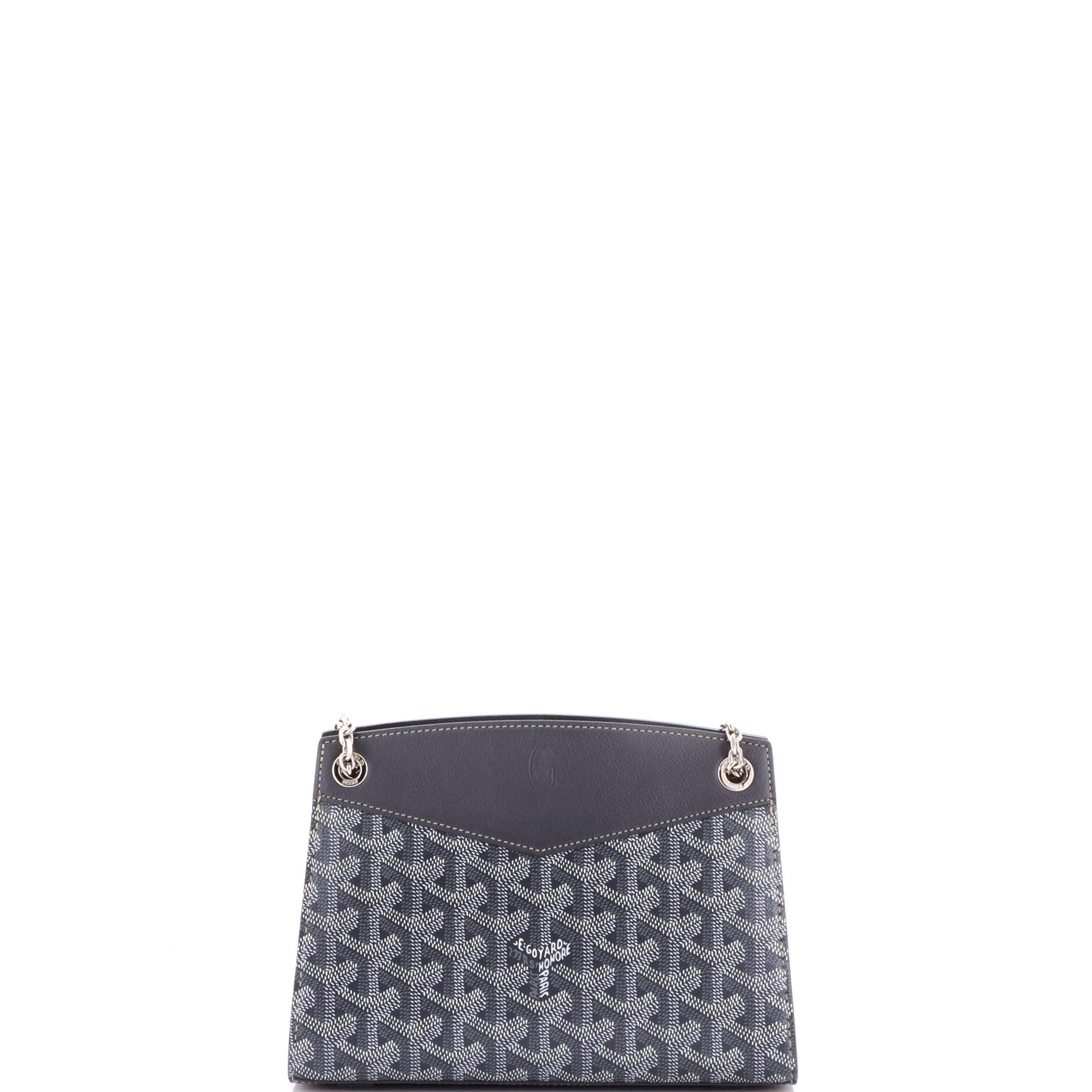 Structured Rouette Chain Shoulder Bag Coated Canvas Mini