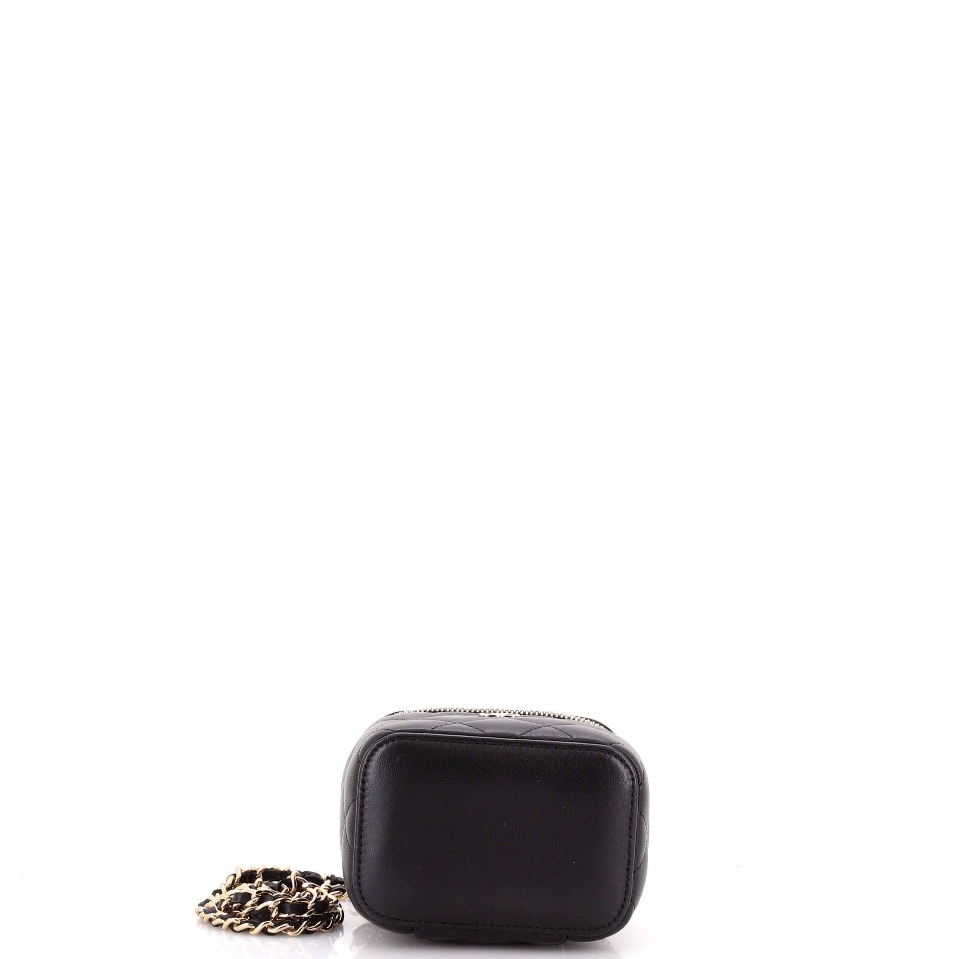 Classic Vanity Case with Chain Quilted Lambskin Mini