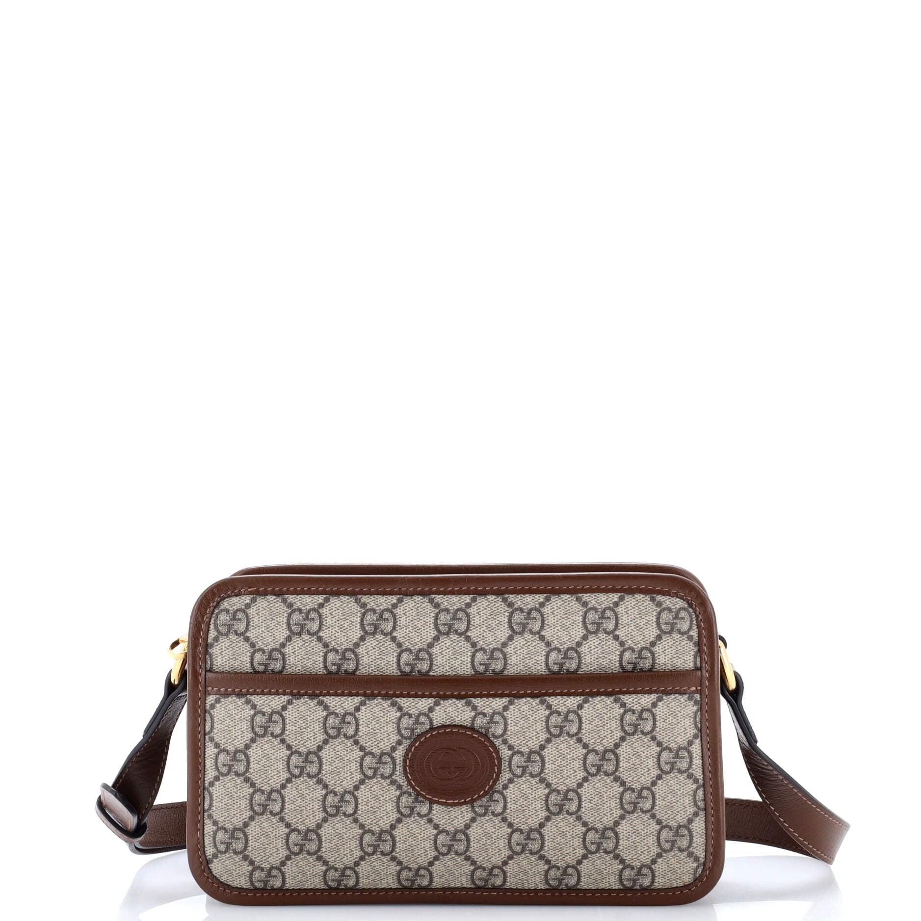 Interlocking G Patch Camera Bag GG Coated Canvas Mini