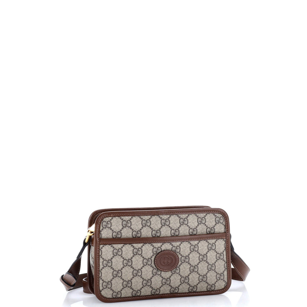 Interlocking G Patch Camera Bag GG Coated Canvas Mini