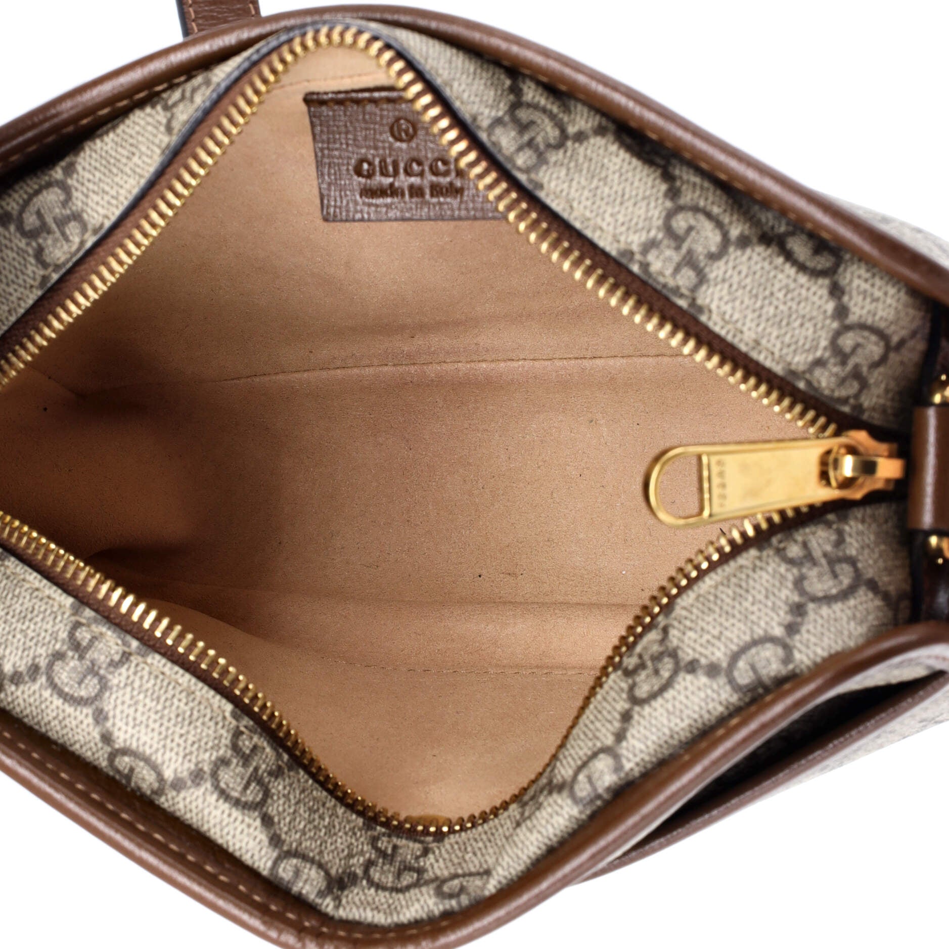 Interlocking G Patch Camera Bag GG Coated Canvas Mini