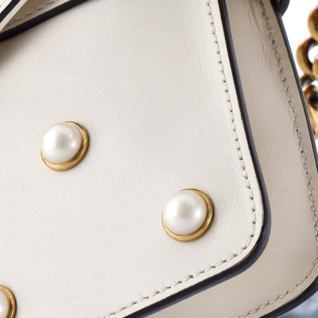 Broadway Pearly Bee Shoulder Bag Embellished Leather Mini