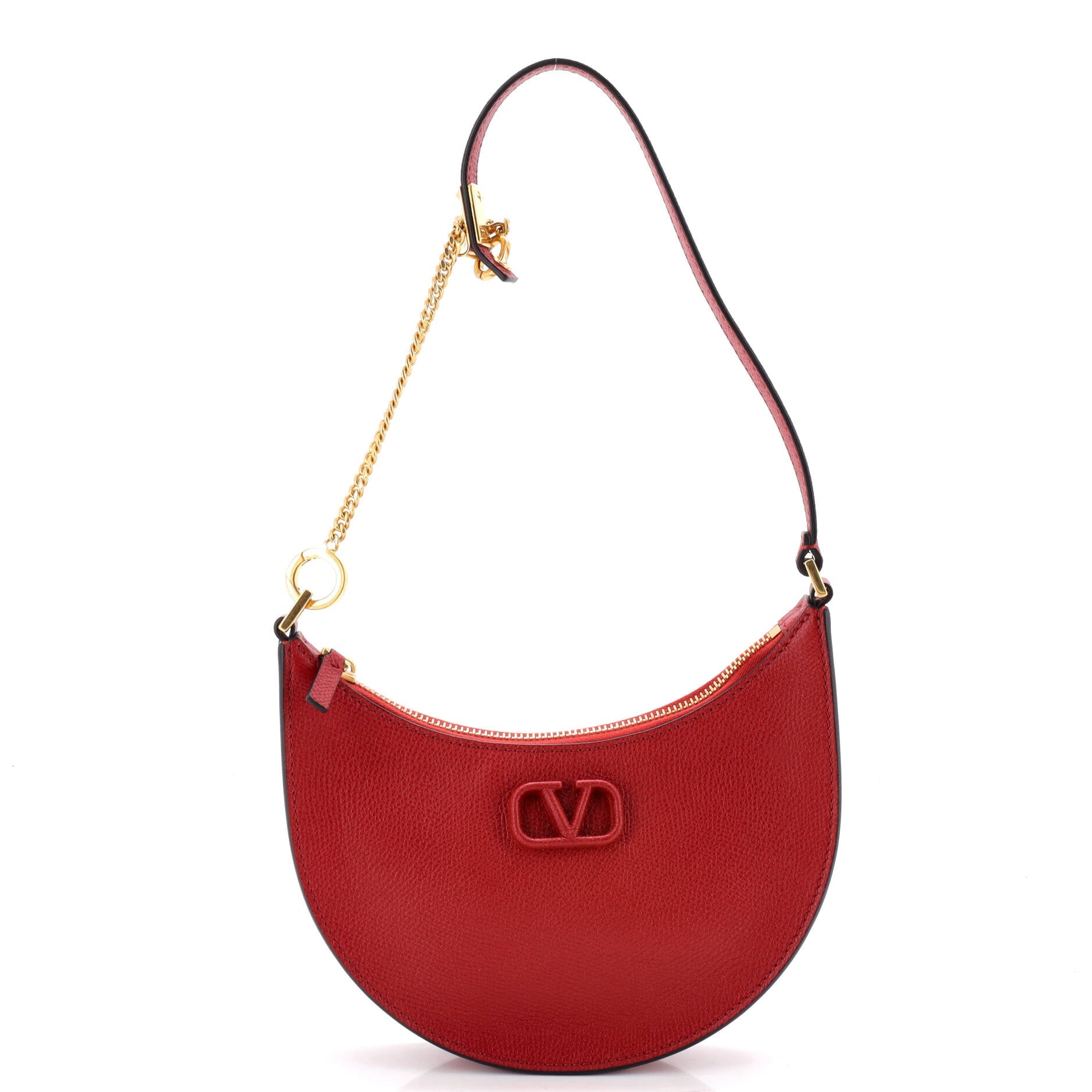 VLogo Hobo Leather Mini