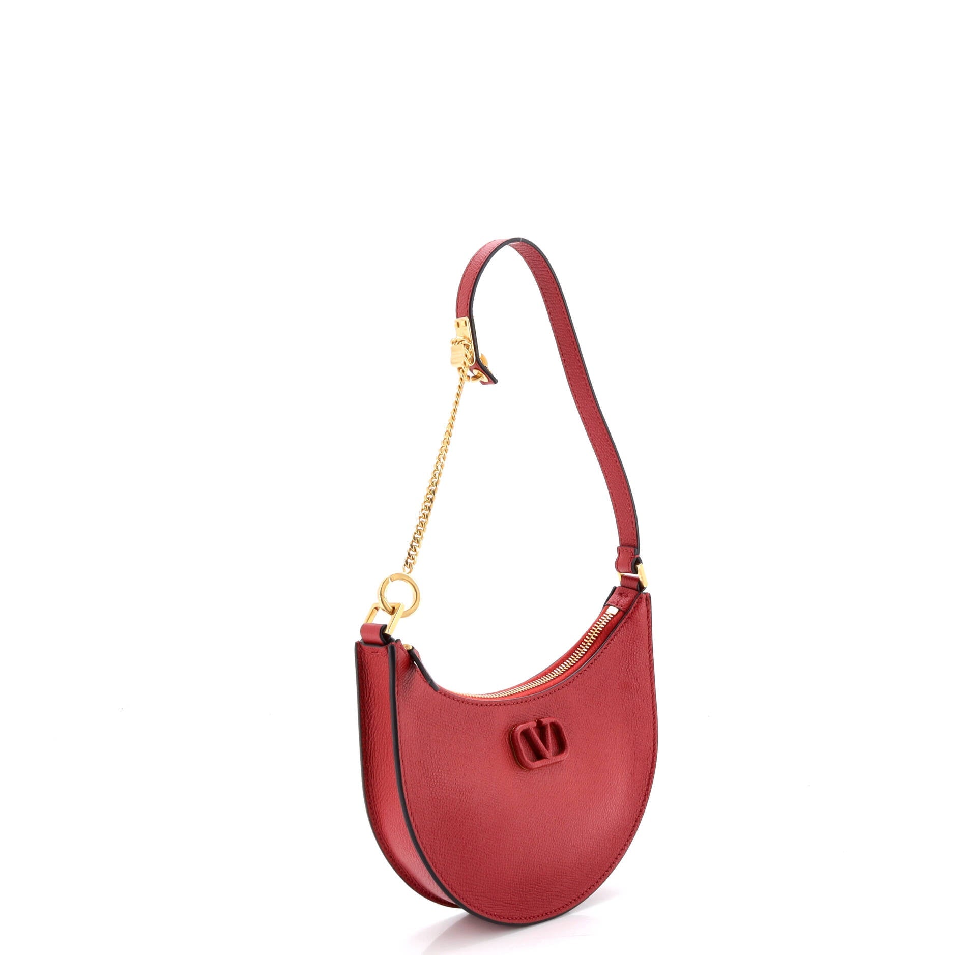 VLogo Hobo Leather Mini