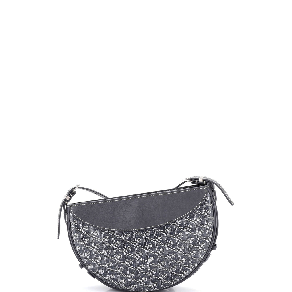 Hirondelle Shoulder Bag Coated Canvas and Leather