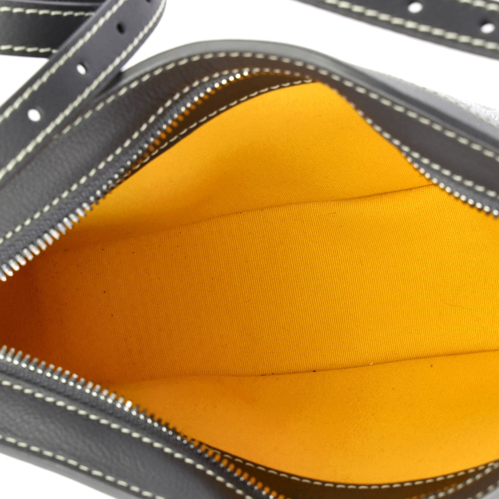 Hirondelle Shoulder Bag Coated Canvas and Leather