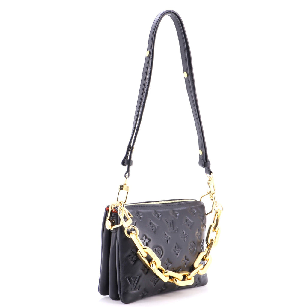 Coussin Bag Monogram Embossed Lambskin BB