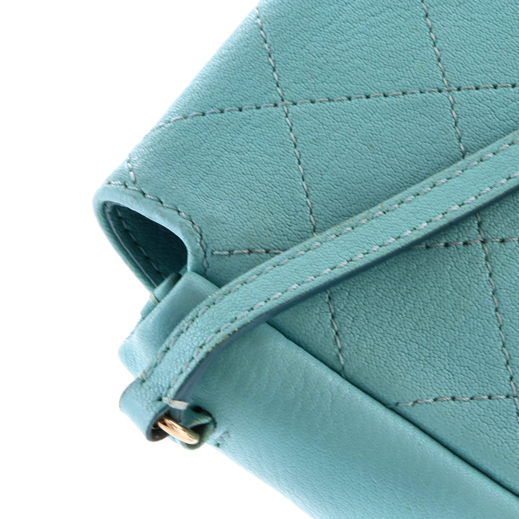 Casual Trip Messenger Bag Quilted Lambskin Mini