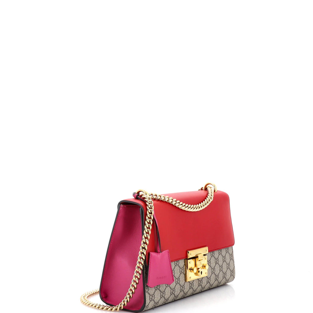 Padlock Shoulder Bag GG Coated Canvas and Leather Medium