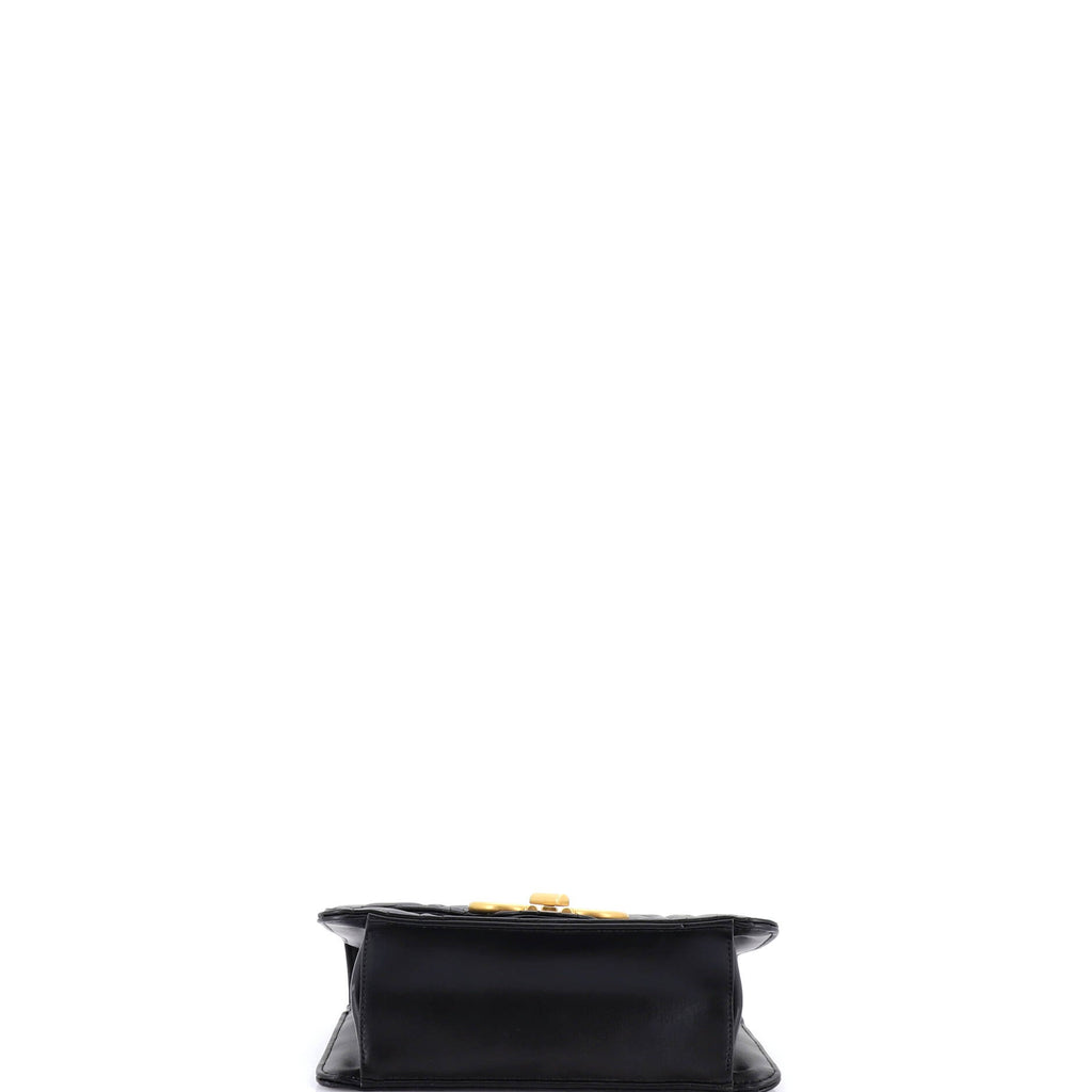 Gancini Turnlock Flap Bag Gancini Quilted Leather Medium