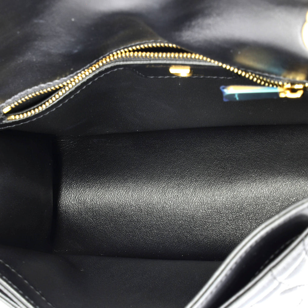 Gancini Turnlock Flap Bag Gancini Quilted Leather Medium