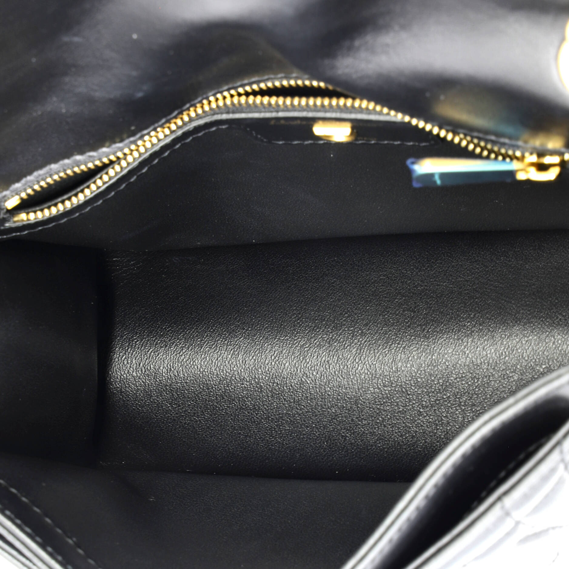 Gancini Turnlock Flap Bag Gancini Quilted Leather Medium