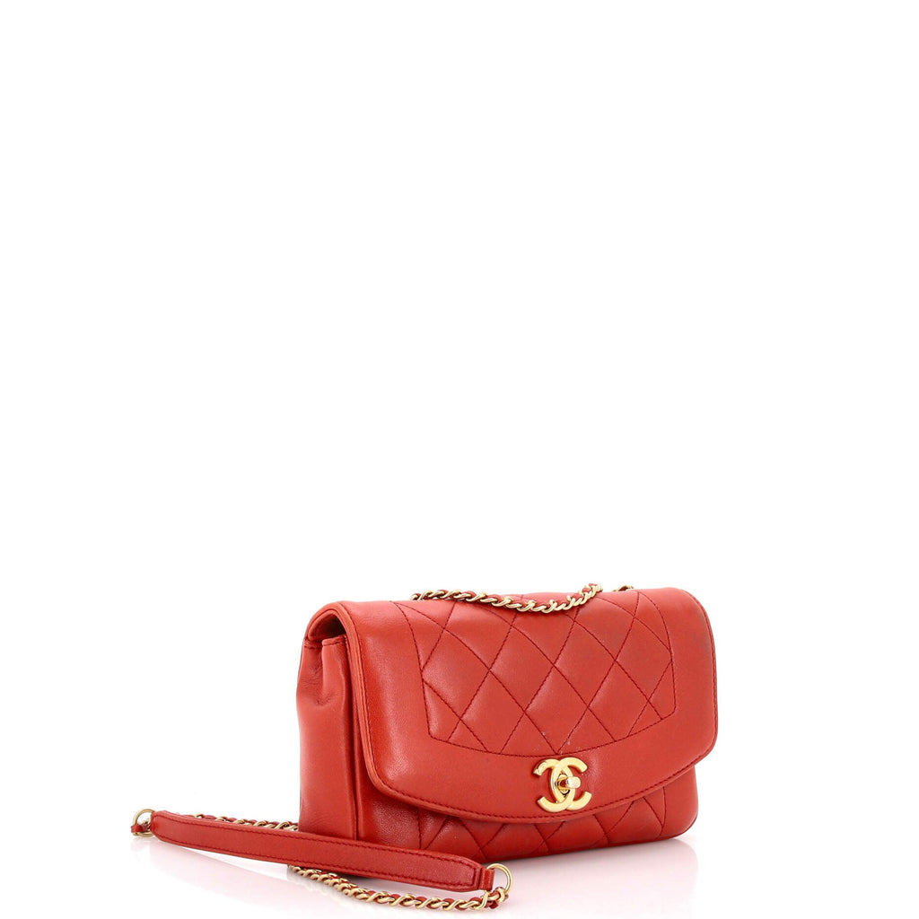 Diana Flap Bag Quilted Lambskin Small