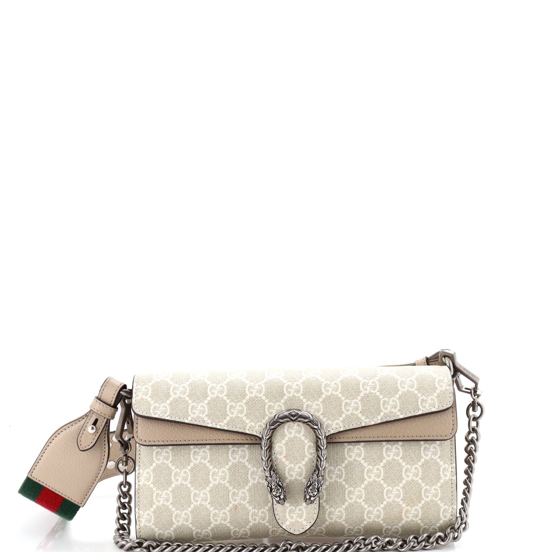 Dionysus East-West Flap Bag GG Coated Canvas Small