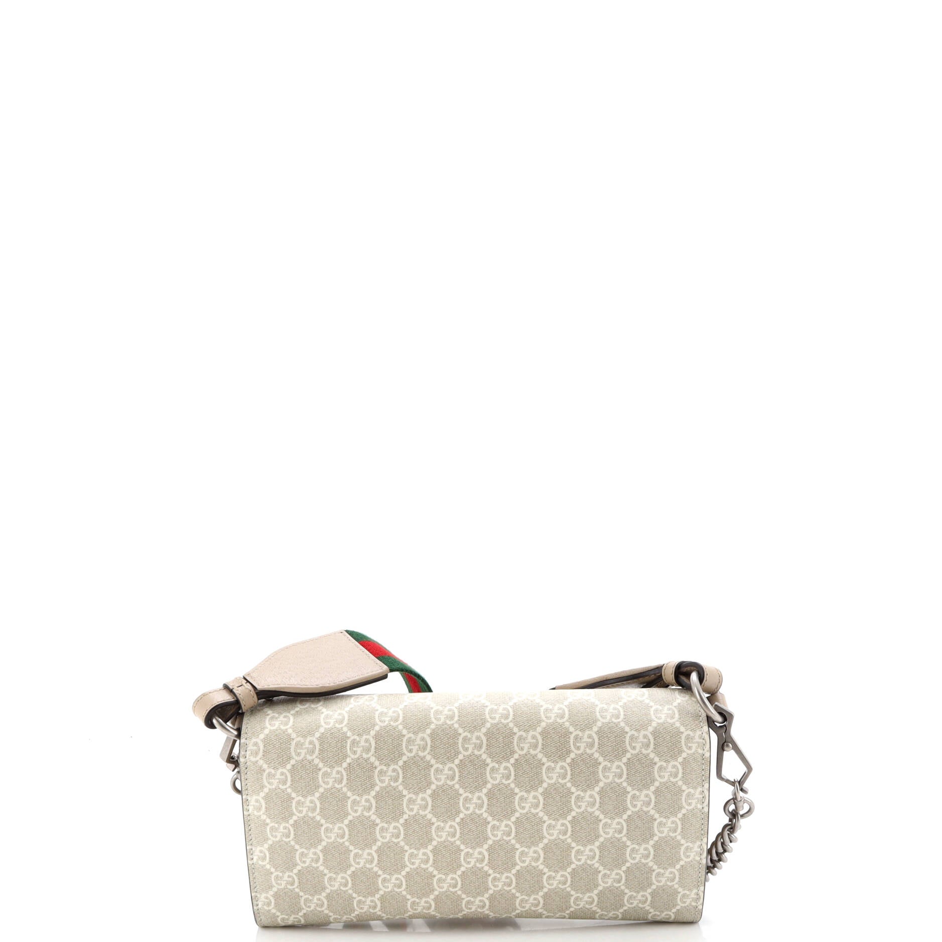 Dionysus East-West Flap Bag GG Coated Canvas Small