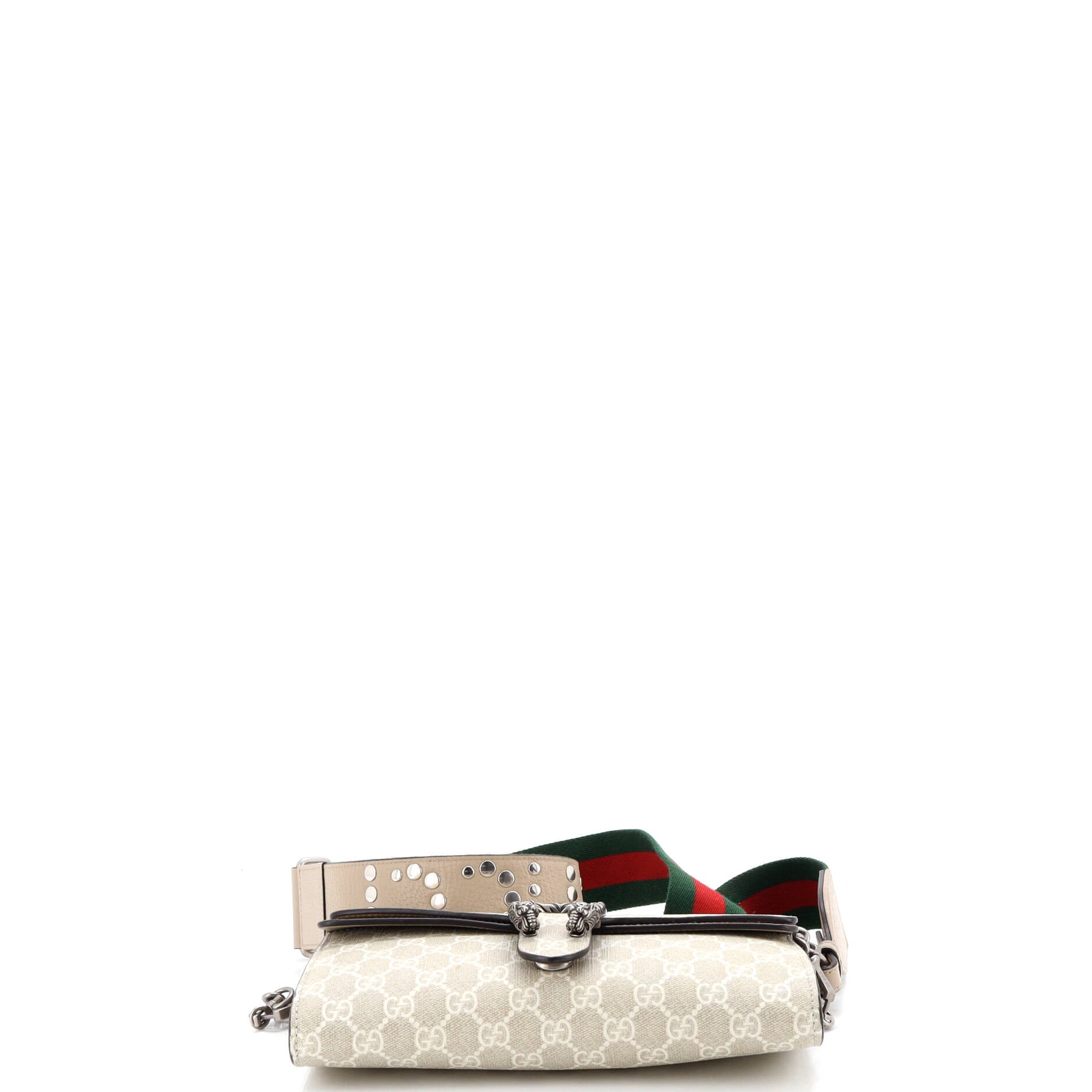 Dionysus East-West Flap Bag GG Coated Canvas Small