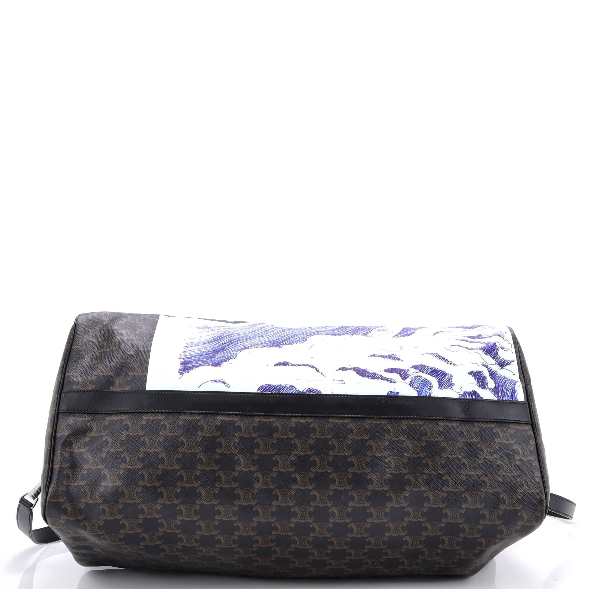 x David Weiss Voyage Duffle Bag Printed Triomphe Coated Canvas Large