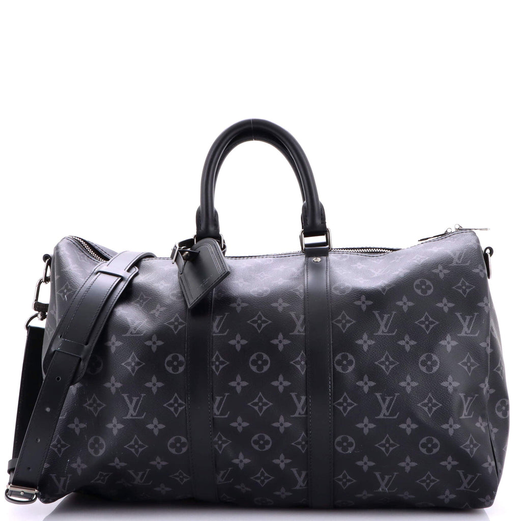 Keepall Bandouliere Bag Monogram Eclipse Canvas 45