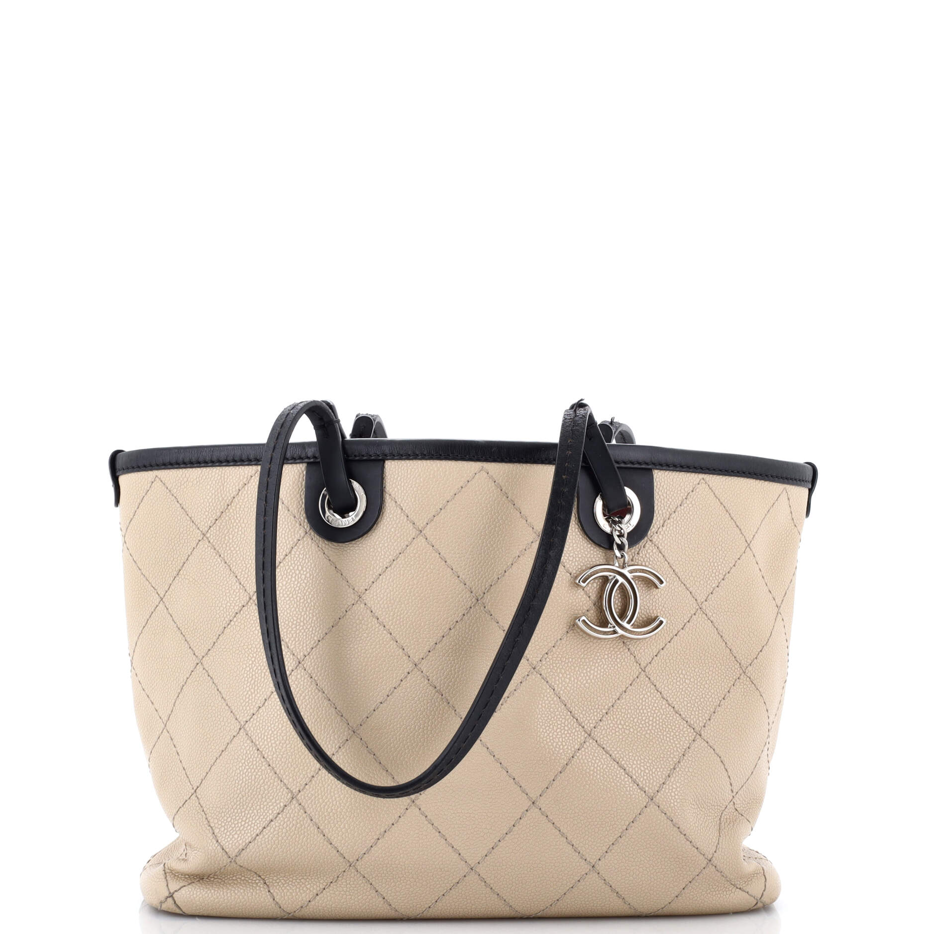 Fever Tote Quilted Caviar Small