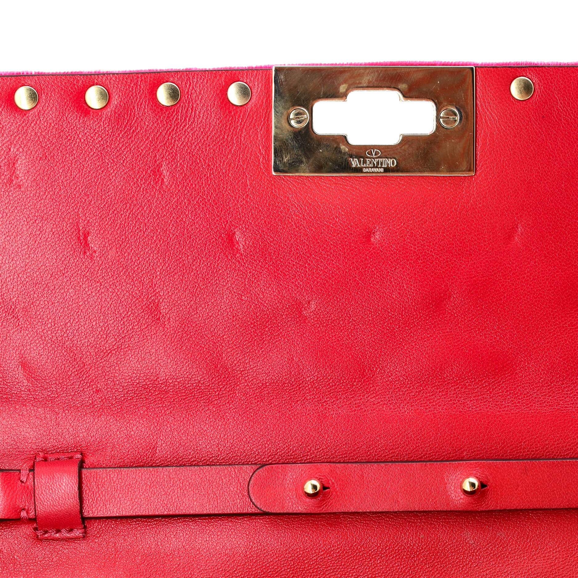 Rockstud Spike Wallet on Chain Quilted Velvet Small