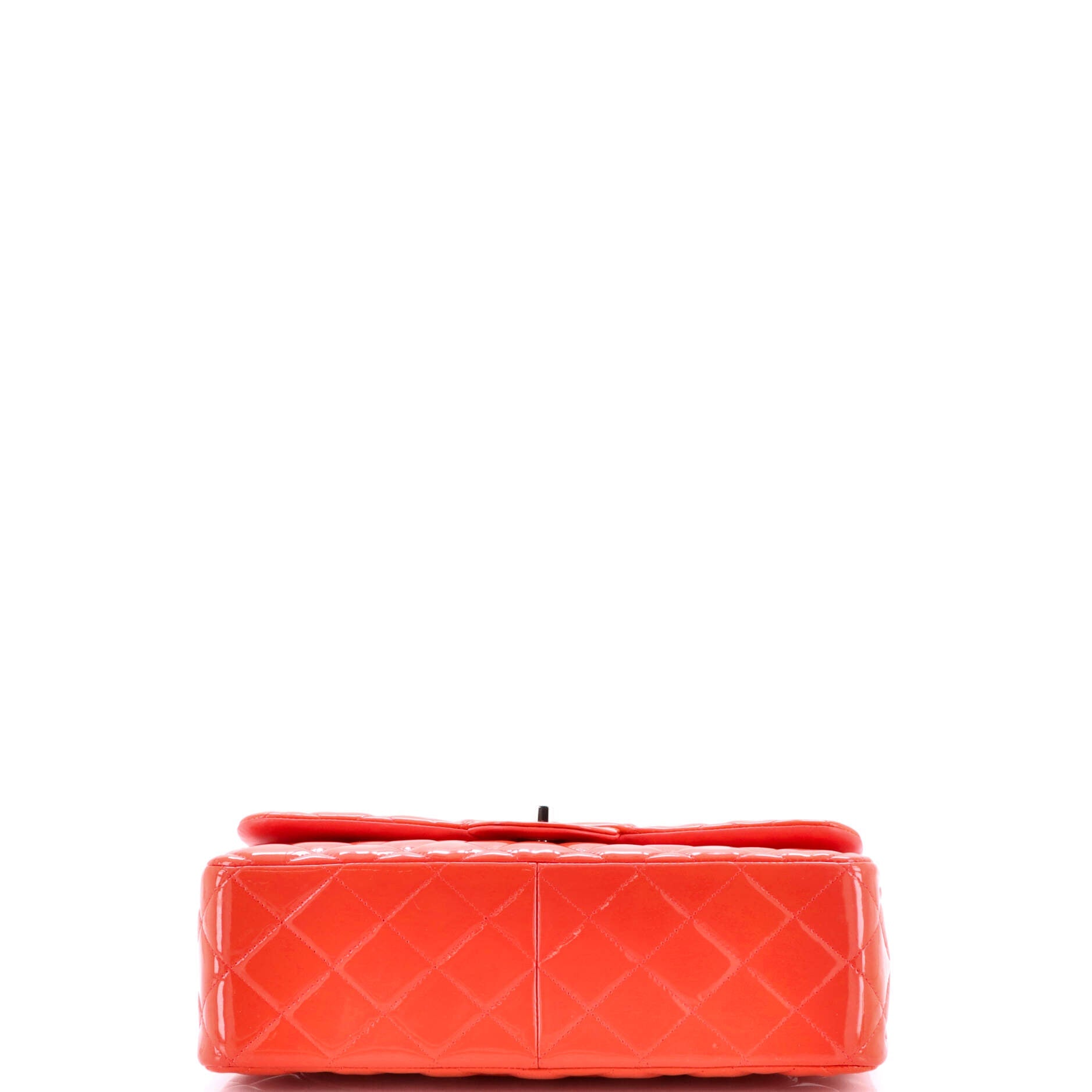 Classic Double Flap Bag Quilted Patent Jumbo