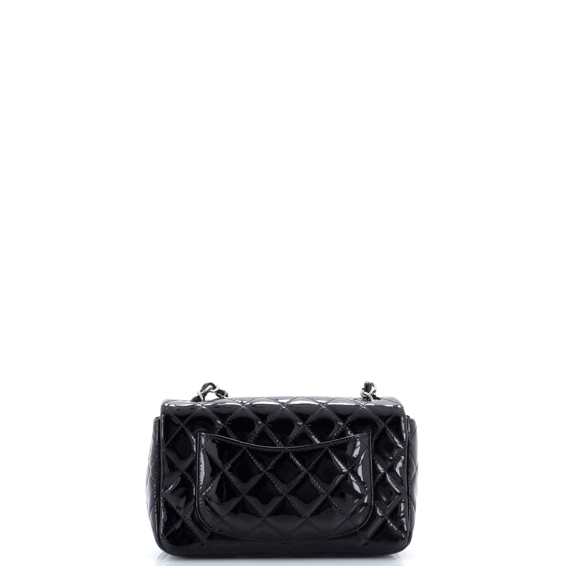 Classic Single Flap Bag Quilted Patent Mini